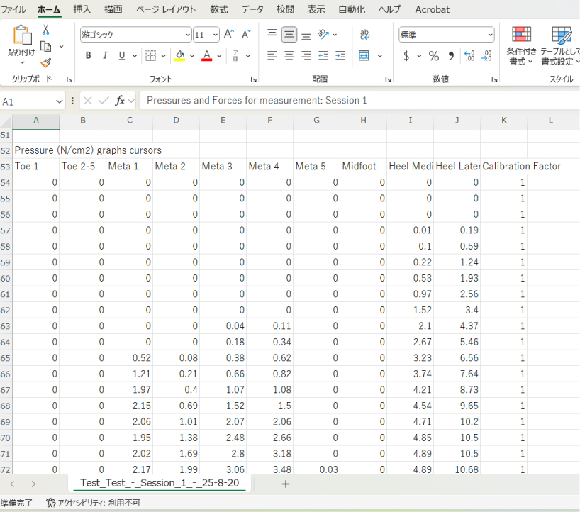 ローデータ出力