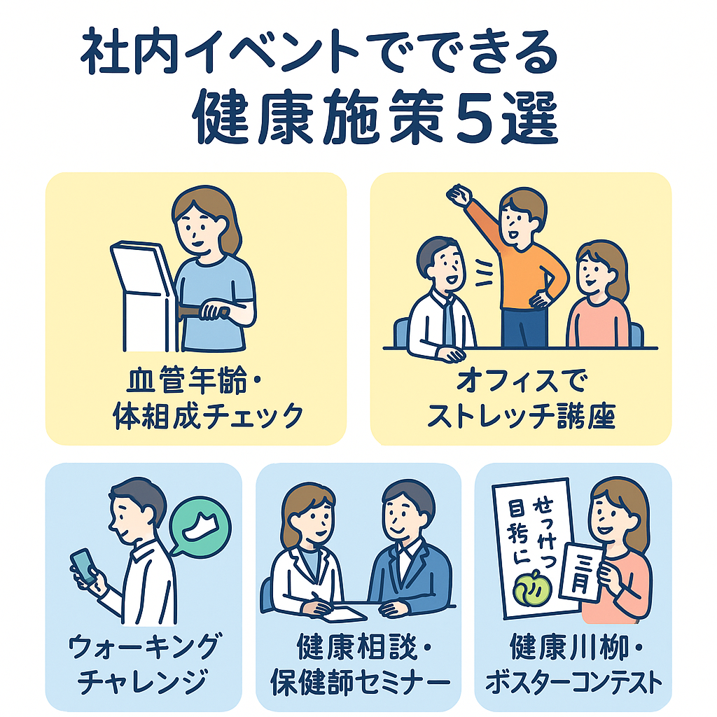 社内イベントでできる健康施策5選｜楽しく始める健康経営