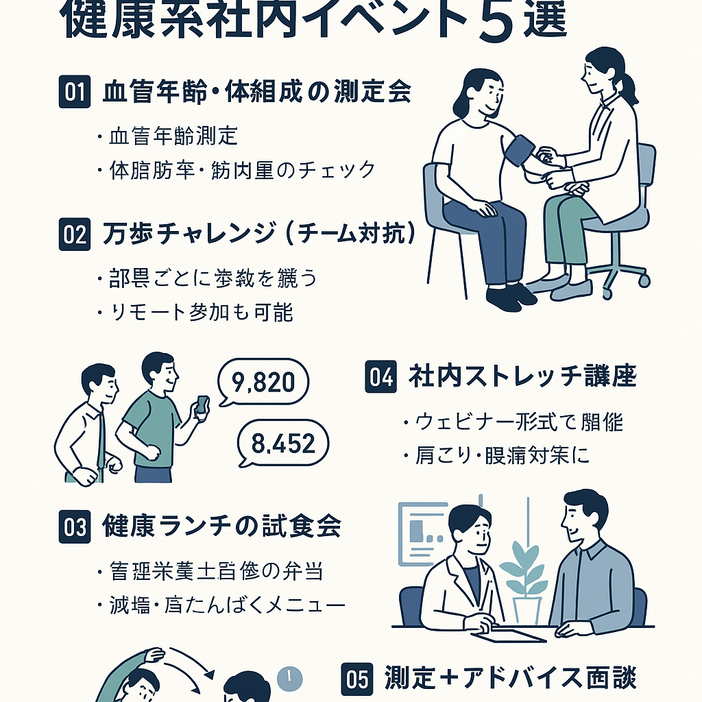 健康系社内イベントのアイデア5選