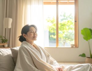 夏の冷房疲れや背中まわりの冷えが気になる方へ。セラゼムマスターV4を使った温熱セルフケア