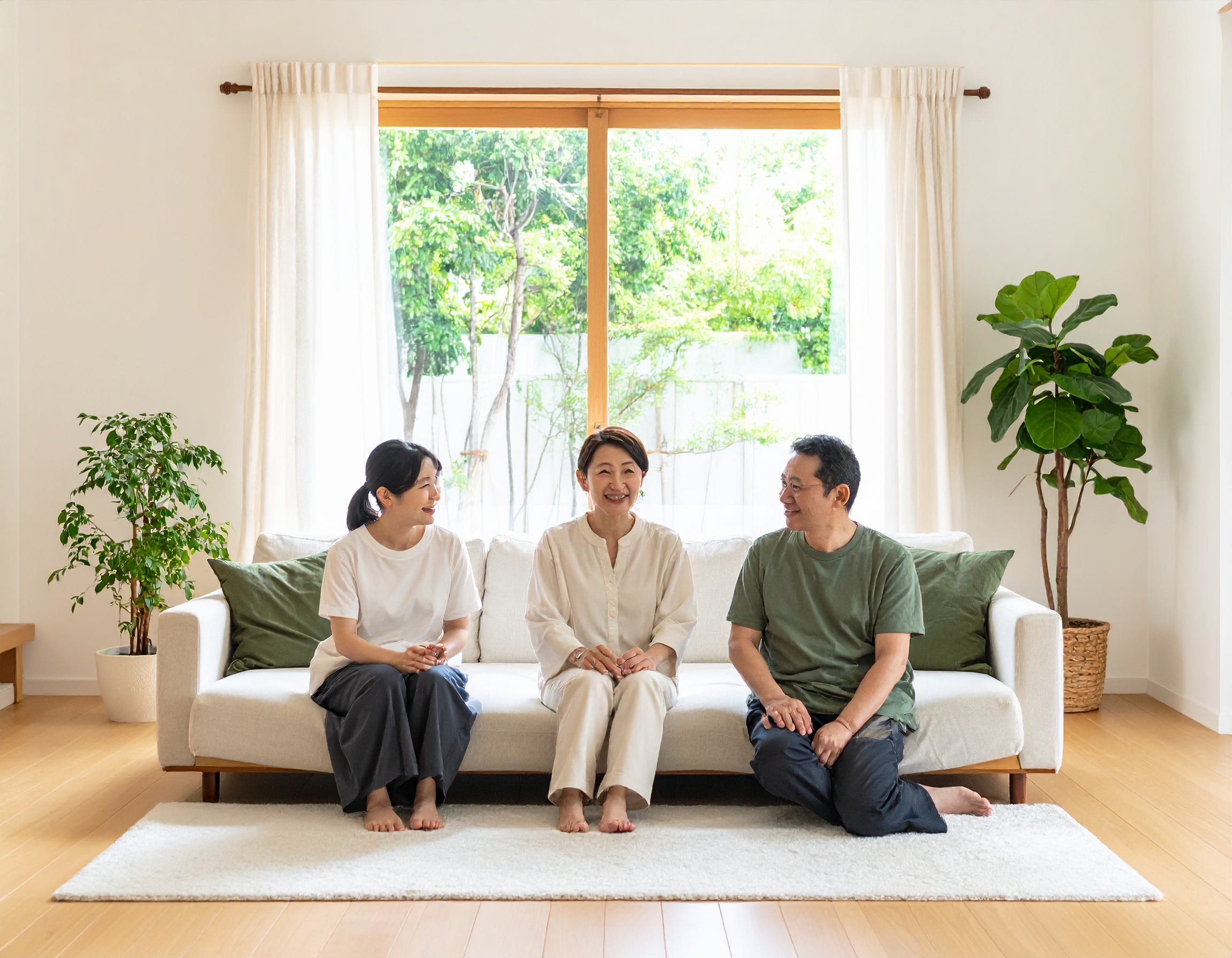 家族でセラゼムマスターV4を利用する自宅イメージ
