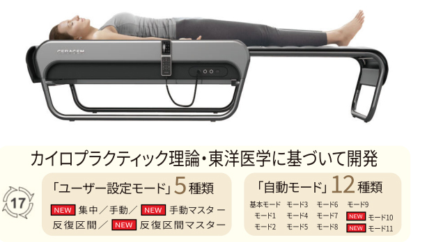 その日の体調で選べる17種のプログラム