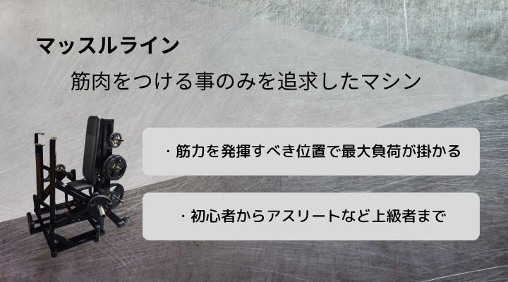 リアクションレジスタンス式筋トレマシン マッスルライン